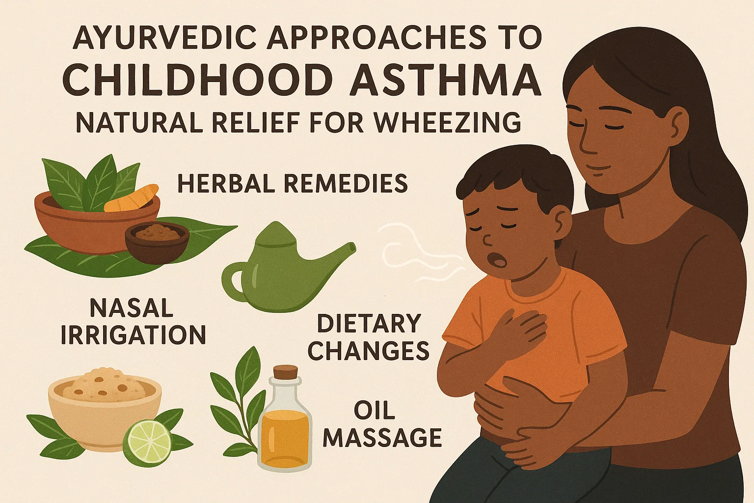Read more about the article Ayurvedic Approaches to Childhood Asthma: Natural Relief for Wheezing