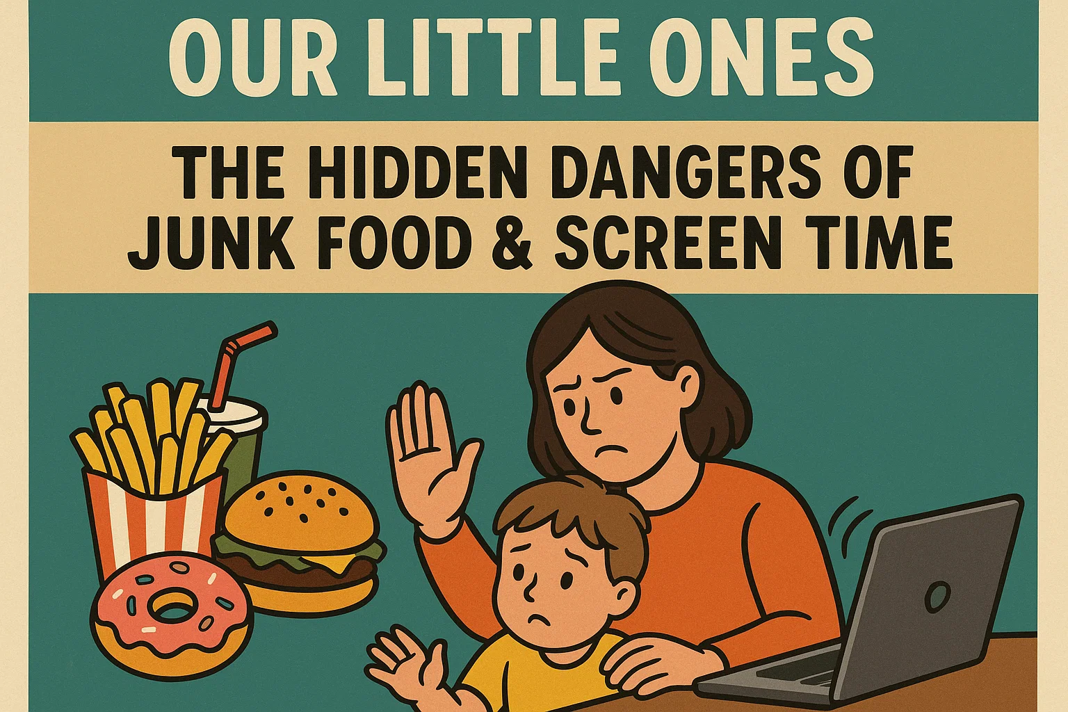 Read more about the article Protecting Our Little Ones : The Hidden Dangers of Junk Food & Screen Time