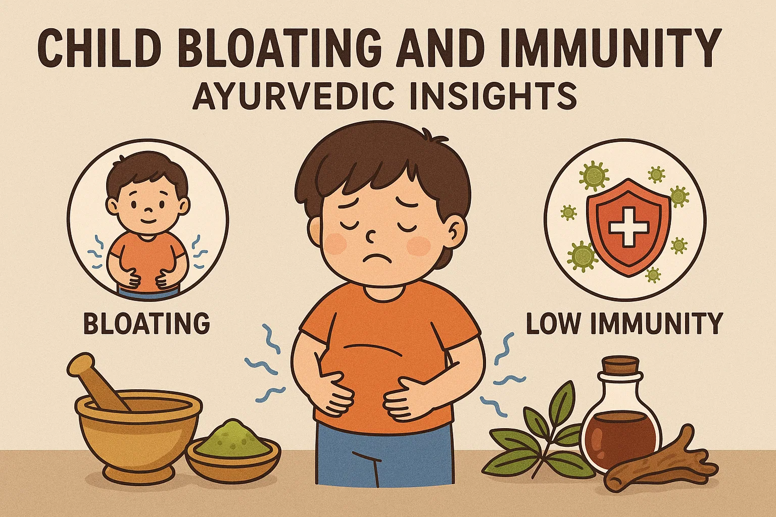 Read more about the article Child Bloating and Immunity: Ayurvedic Insights